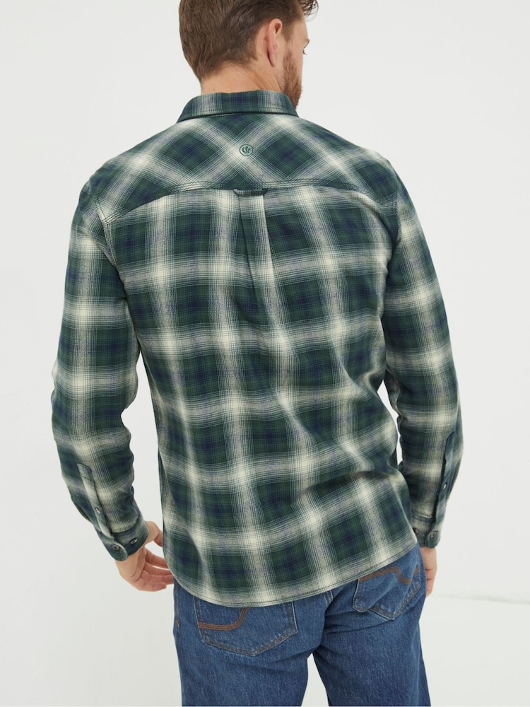 FatFace Green Hawkson Check Shirt - Image 2 of 6