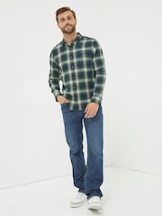 FatFace Green Hawkson Check Shirt - Image 3 of 6
