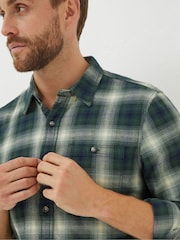 FatFace Green Hawkson Check Shirt - Image 4 of 6