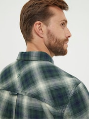 FatFace Green Hawkson Check Shirt - Image 5 of 6