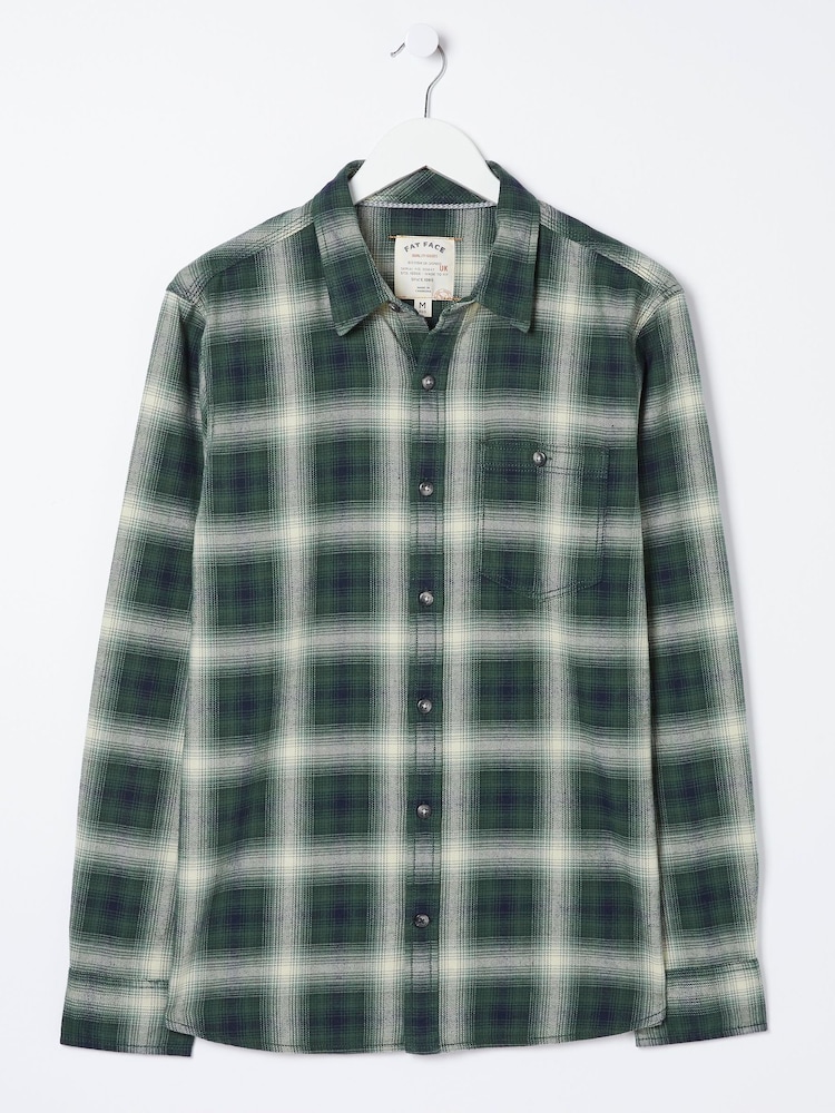 FatFace Green Hawkson Check Shirt - Image 6 of 6
