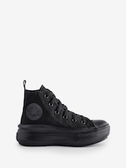 Converse Black Junior Chuck Taylor Move Trainers - Image 1 of 9