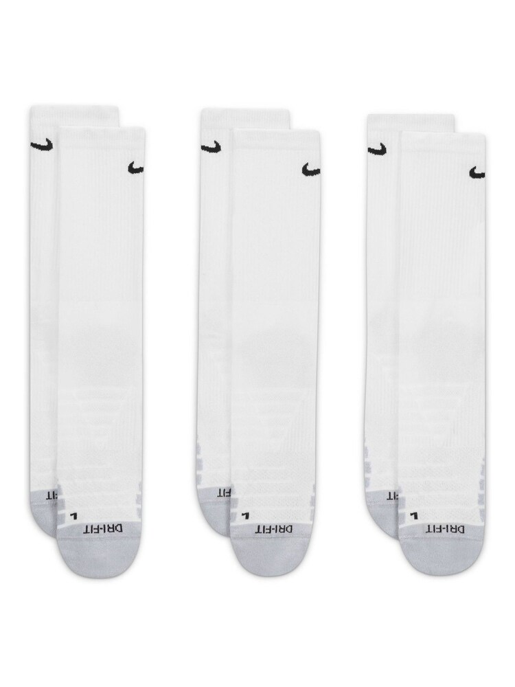 Nike White Cushioned Crew Socks 3 Pack - Image 2 of 4