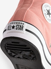 Converse Pink Chuck Taylor Kids All Star EVA Lift Platform Trainers - Image 9 of 9