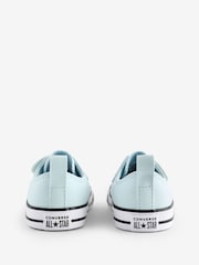 Converse Blue Chuck Taylor Rainbow Heart 1V Easy On Infant Trainers - Image 4 of 9