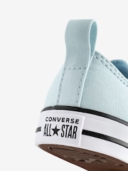 Converse Blue Chuck Taylor Rainbow Heart 1V Easy On Infant Trainers - Image 7 of 9