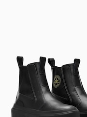 Converse Black Chuck Taylor Youth Lugged Chelsea Boots - Image 3 of 15
