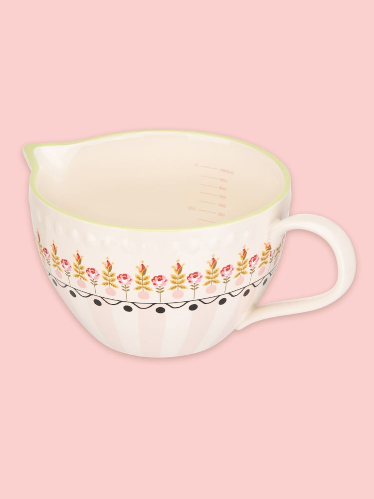 Cath Kidston Cream Painted Table Ceramic Batter Jug - Image 3 of 3