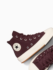 Converse Red Eva Lift Suede Trainers - Image 4 of 8