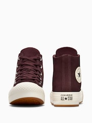 Converse Red Eva Lift Suede Trainers - Image 6 of 8