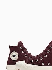 Converse Red Eva Lift Suede Trainers - Image 7 of 8