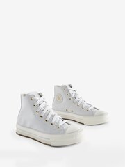 Converse Grey Youth Chuck Taylor EVA Lift Trainers - Image 3 of 9