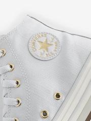 Converse Grey Youth Chuck Taylor EVA Lift Trainers - Image 8 of 9