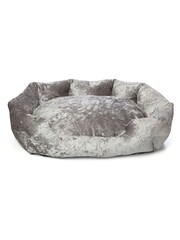 Bunty Silver Bellagio Crushed Velvet Dog Bed - Image 3 of 4