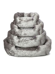 Bunty Silver Bellagio Crushed Velvet Dog Bed - Image 4 of 4