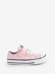 Converse Pink Chuck Taylor Glitter 1V Junior Trainers - Image 1 of 9