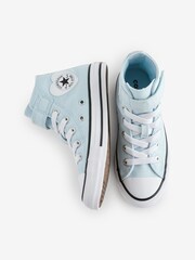 Converse Blue Chuck Taylor Heart Detail 1V Junior Trainers - Image 6 of 8
