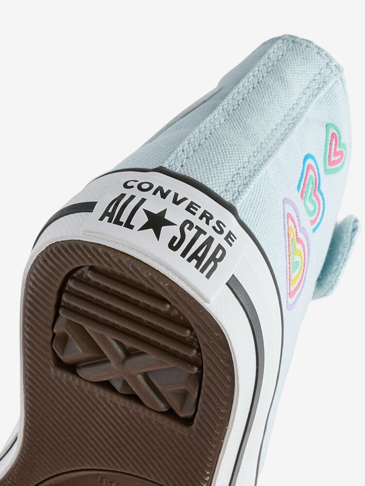 Converse Blue Chuck Taylor Heart Detail 1V Junior Trainers - Image 8 of 8