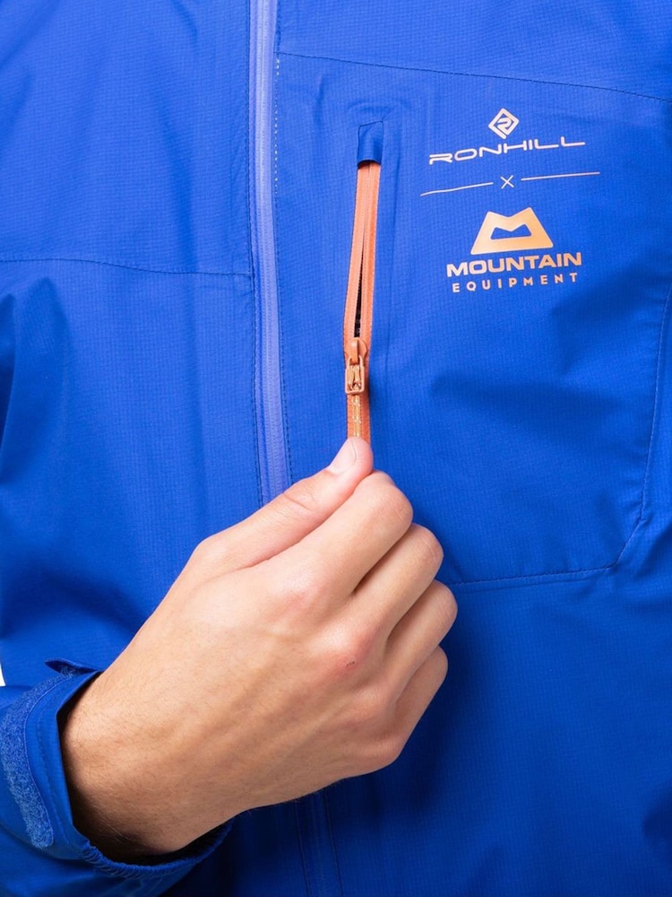 Ronhill Чоловіча водонепроникна куртка для бігу Blue Tech Gore-tex - Image 7 of 12