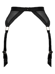 Pour Moi Black India Embroidery Suspender - Image 5 of 5