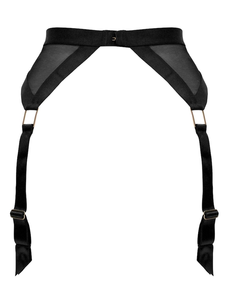 Pour Moi Black India Embroidery Suspender - Image 5 of 5