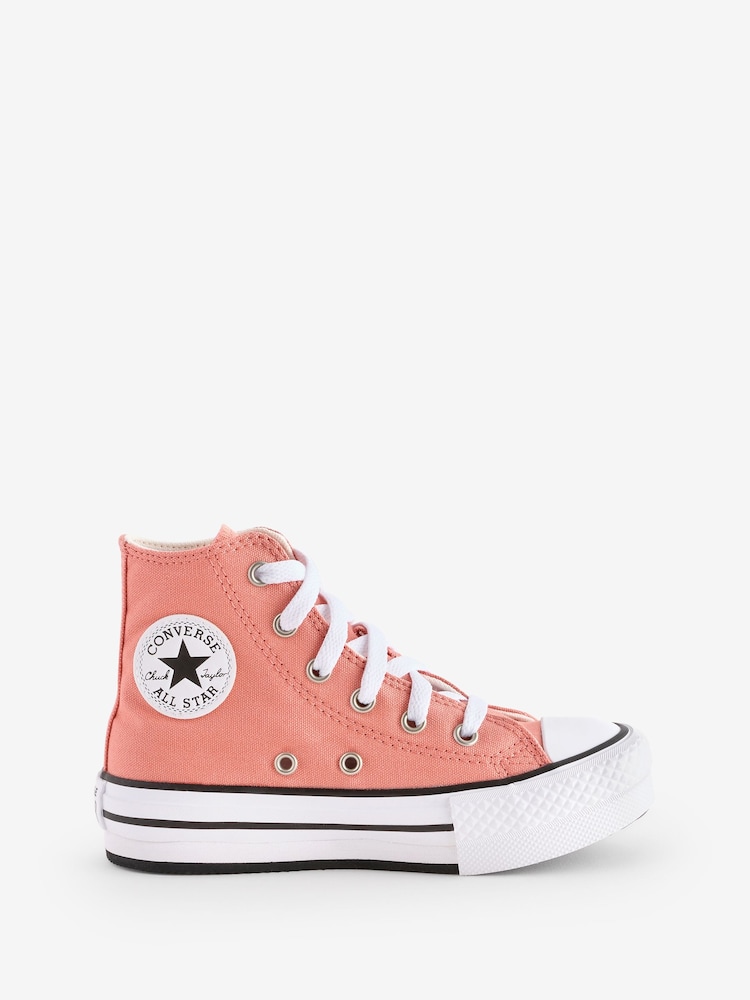 Converse Pink Trainers - Image 1 of 9