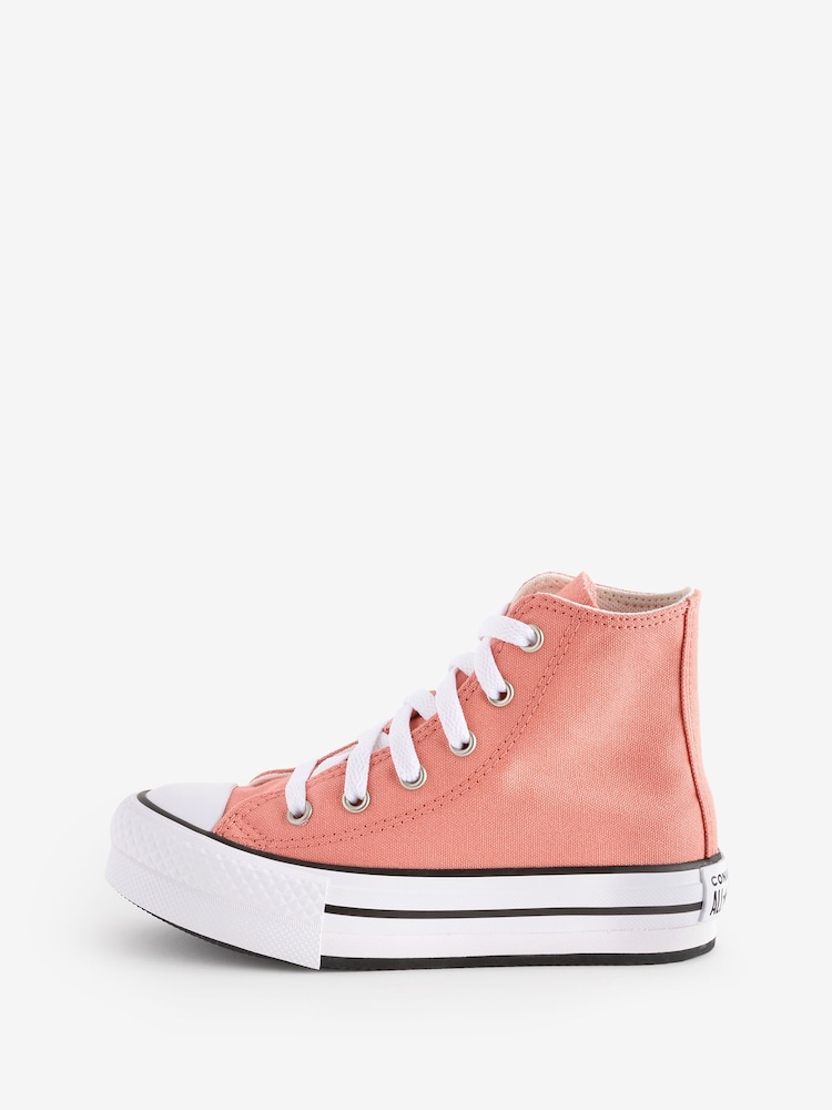 Converse Pink Trainers - Image 2 of 9
