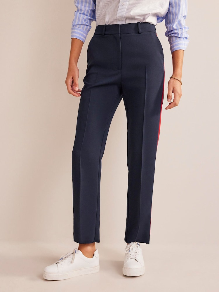 Boden Blue Red Kew Side Stripe Trousers - Image 1 of 6