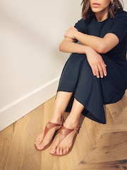 Lauren Ralph Lauren Ellington Nappa Leather Sandals - Image 3 of 7