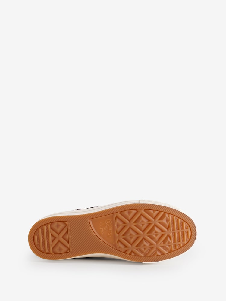 Bordowe zamszowe buty sportowe Converse Sawyer na platformie - Image 9 of 11
