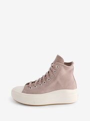 Converse Pink Move Suede Trainers - Image 2 of 13