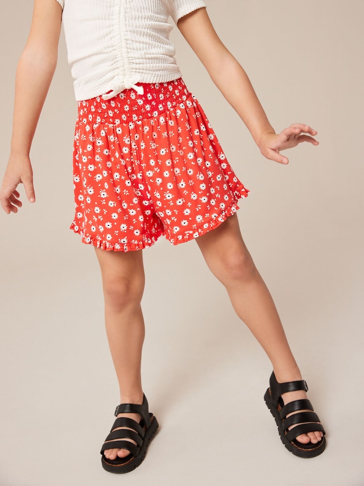 Rot mit floralem Muster - Pull On Skort (3-16 Jahre) - Bild 2 von 7 Rot mit floralem Muster - Pull On Skort (3-16 Jahre) - Bild 2 von 7