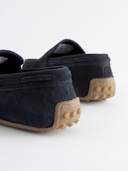 Suede Navy Standard Fit (F) Loafers - Image 3 of 6