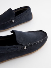 Suede Navy Standard Fit (F) Loafers - Image 5 of 6