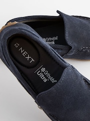 Suede Navy Standard Fit (F) Loafers - Image 6 of 6