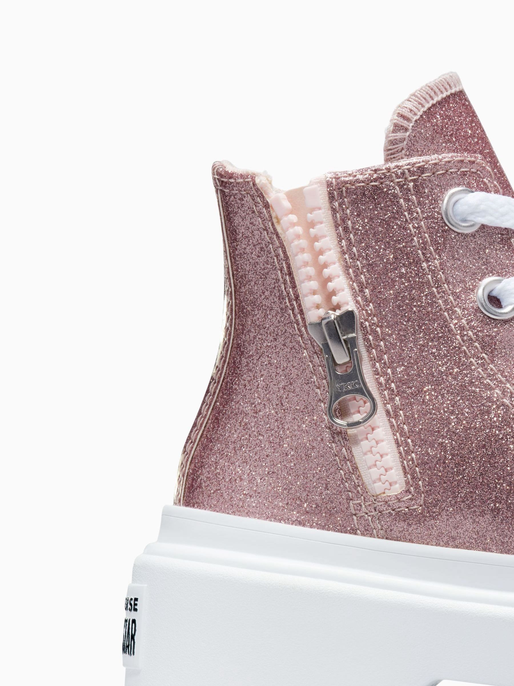 Buy Converse Pink Junior Chuck Taylor Gliiter Lugged Lift Boots from Next USA