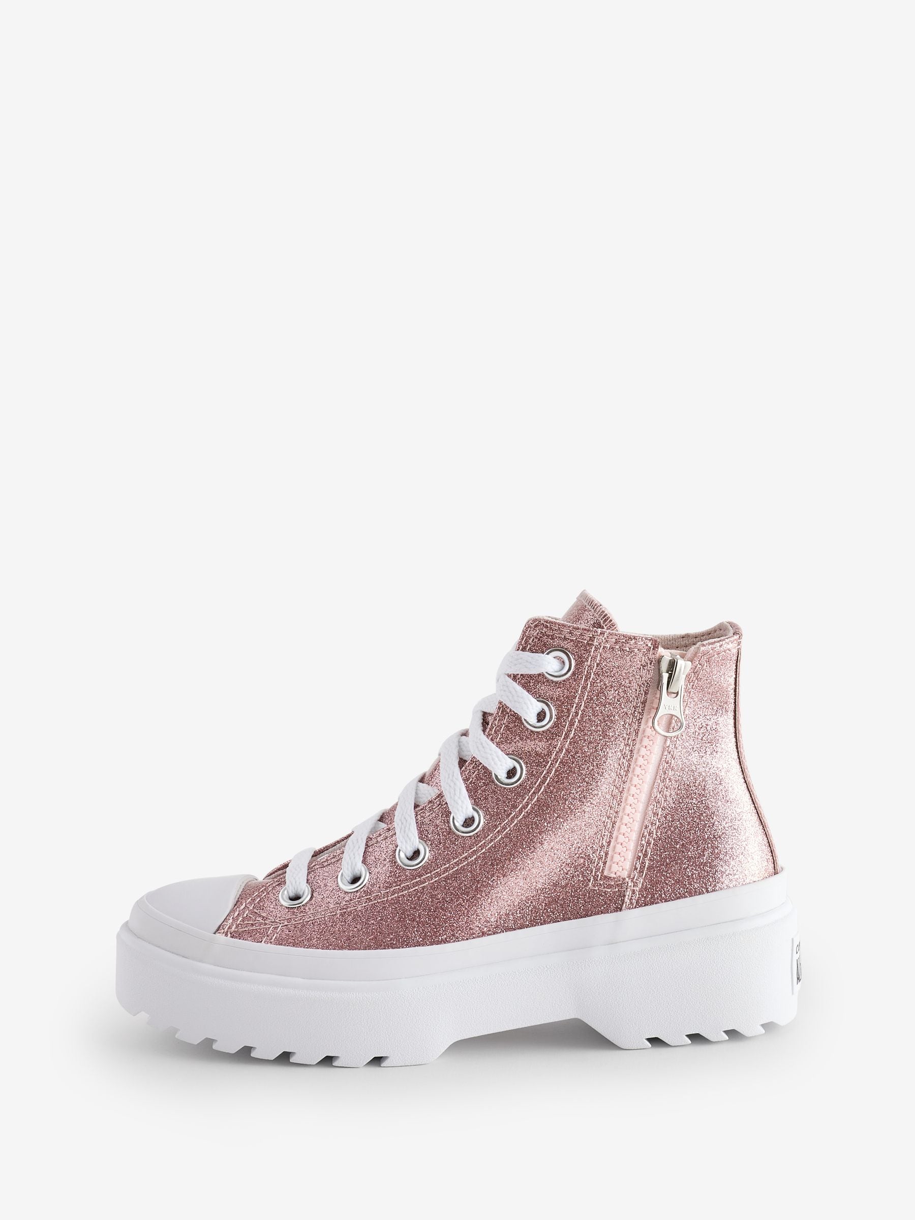 Buy Converse Pink Junior Chuck Taylor Gliiter Lugged Lift Boots from Next USA