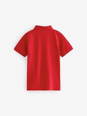 Red Short Sleeve Polo Shirt (3-16yrs) - Image 2 of 3