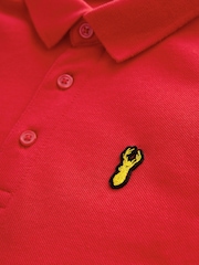 Red Short Sleeve Polo Shirt (3-16yrs) - Image 3 of 3