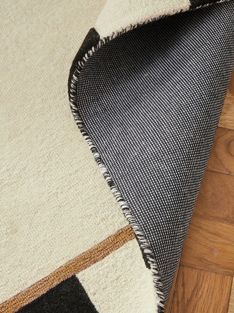 Monochrome Paloma Stripe Border Rug - Image 11 of 11