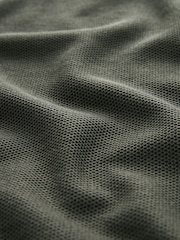 Khaki Green Silk Blend Signature Regular Textured Polo Shirt - Image 6 of 6