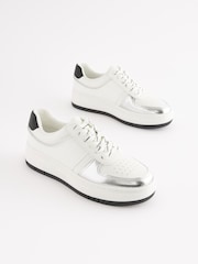 White/Black Forever Comfort Chunky Lace Up Trainers - Image 3 of 7
