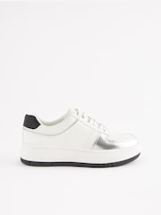 White/Black Forever Comfort Chunky Lace Up Trainers - Image 4 of 7
