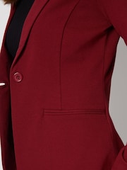 Rot - Threadbare Einreihiger Ponte-Blazer aus Jersey - Bild 4 von 4