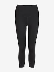 Schwarz - Next Active Sports Lange, figurformende Leggings mit hohem Bund, Dry Tech, für einen flachen Bauch - Image 8 of 9