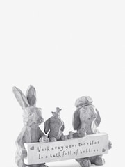 Grey Bathroom Bunnies Ornament - Image 2 of 2