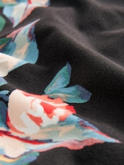 Black Floral Supersoft Cosy Pyjamas - Image 8 of 8