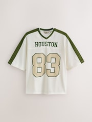 White Houston EDIT American Football T-Shirt - Image 1 of 3