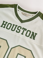 White Houston EDIT American Football T-Shirt - Image 2 of 3