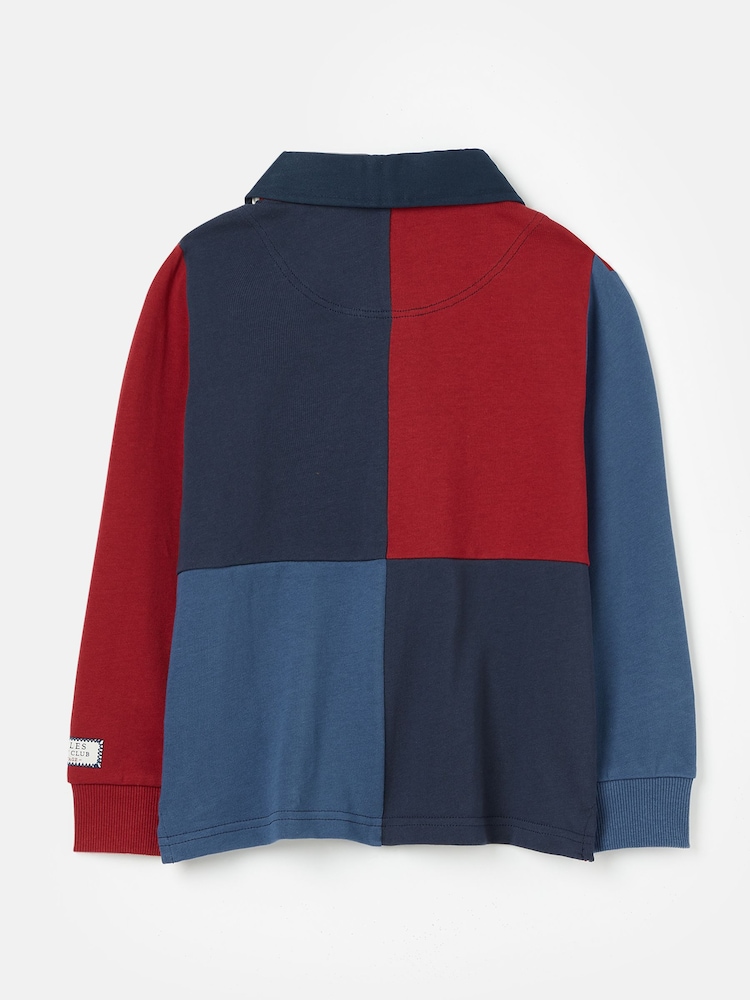 Joules Union Blue Cotton Rugby Shirt - Image 2 of 6